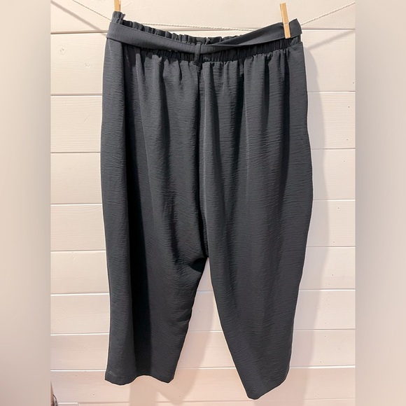 🖤LILY MORGAN – Black Baggies with Tie Waist – Size 2X - Picture 6 of 11